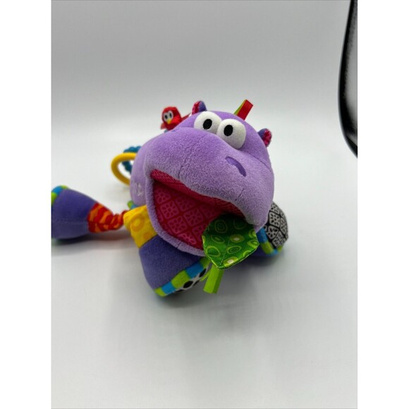 Lamaze Baby Toy Plush Hippo Purple Hanging Toy Rattles Teethers Crinkles Sensory - Picture 16 of 16